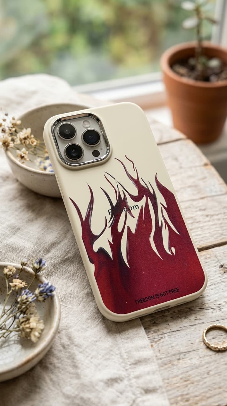 Red Flame Graphics Matte Case